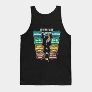 You May Ask Yourself Talking Heads Once In A Lifetime Classic Retro Vintage Pie Chart Tank Top