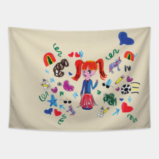 "Get Creative!" Doodle Tapestry