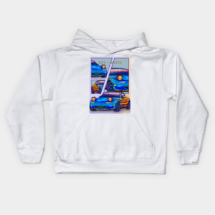 MX5 Miata Car Retro Kids Hoodie