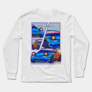 MX5 Miata Car Retro Long Sleeve T-Shirt