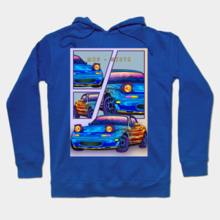 MX5 Miata Car Retro Hoodie