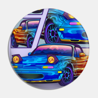 MX5 Miata Car Retro Pin