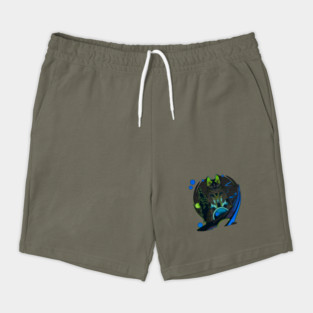 Wolf cartoon style wild animal with forest background Shorts