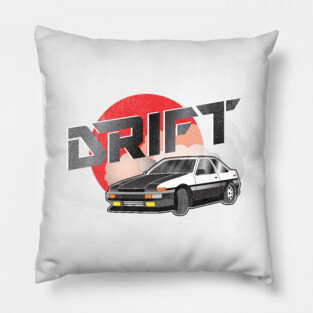 Touge Drift Japanese Car Turbo Drifting Pillow