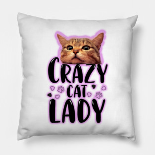 Crazy cat lady Pillow