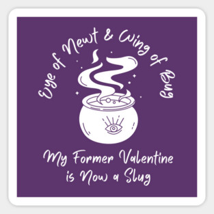 Anti Valentine's Day Funny Spell Cheeky Witch® Sticker