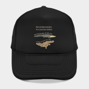 Funny Alligator and Crocodile T-Shirt Hat