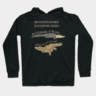 Funny Alligator and Crocodile T-Shirt Hoodie