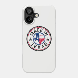 MADE IN TEXAS! Vintage design for the Lone Star State Phone Case