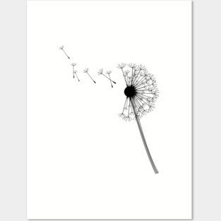 Dandelion Minimalism Posters and Art