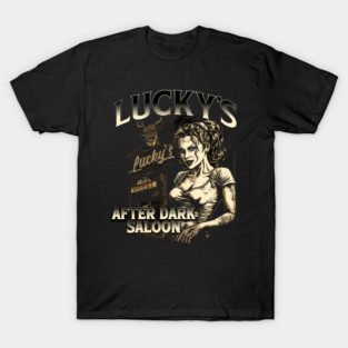 Lucky's After Dark Horror Dive Bar T-Shirt