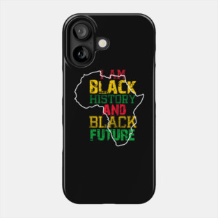 I am black history and black future Phone Case