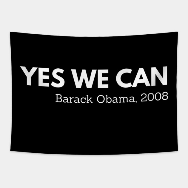 Yes we can,  Barack Obama,  Black History Tapestry by UrbanLifeApparel