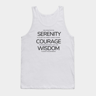 serenity prayer Tank Top