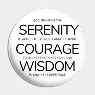 serenity prayer Pin