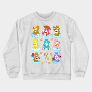 Care Bear Rainbow Nostalgic 80s Retro Vintage Childhood Cartoon Crewneck Sweatshirt