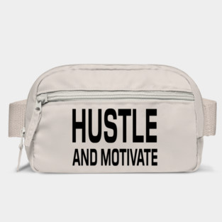 Hustle And Motivate - Motivational Words Bag