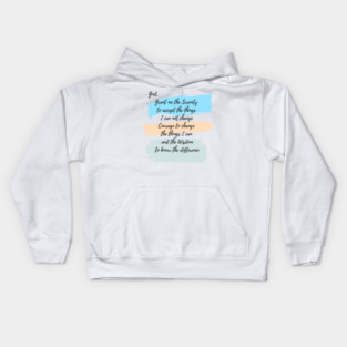 Serenity Prayer Kids Hoodie