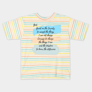 Serenity Prayer Kids T-Shirt