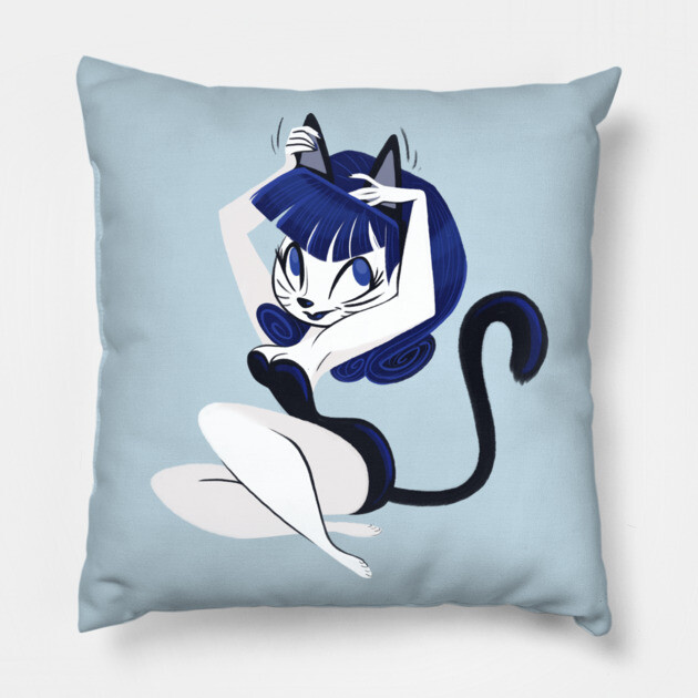 Kit Kat Pillow by JoTheZette