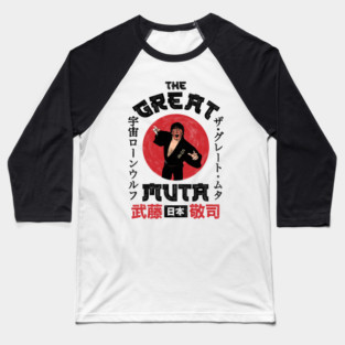 The Great Muta - Portrait Baseball T-Shirt