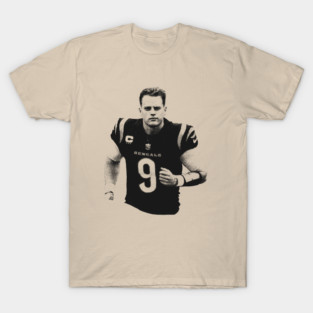 Joe Burrow - Vintage Pencil Drawing Style T-Shirt