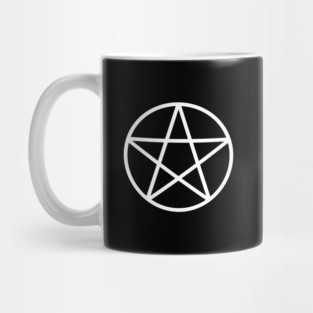 Pagan Wiccan Cheeky Witch® White Pentacle Mug