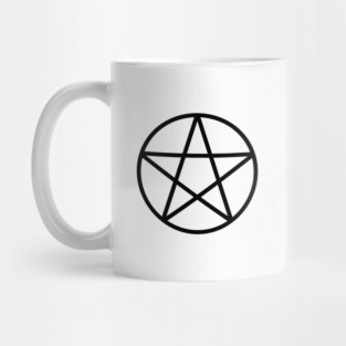 Pagan Wiccan Cheeky Witch® Black Pentacle Mug