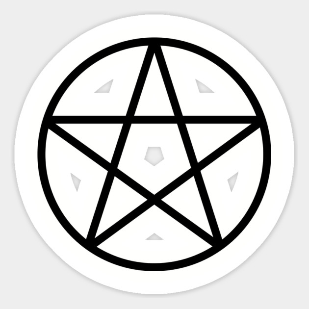 Pagan Wiccan Cheeky Witch® Black Pentacle Magnet by Cheeky Witch