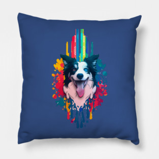 Border Collie Dog Pillow