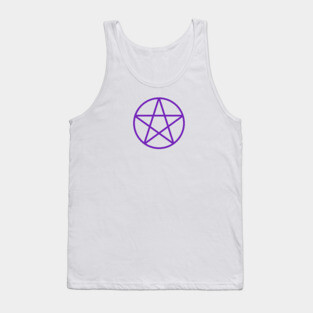 Pagan Wiccan Cheeky Witch® Purple Pentacle Tank Top