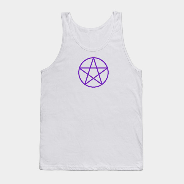 Pagan Wiccan Cheeky Witch® Purple Pentacle Tank Top by Cheeky Witch