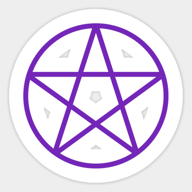 Pagan Wiccan Cheeky Witch® Purple Pentacle Magnet by Cheeky Witch