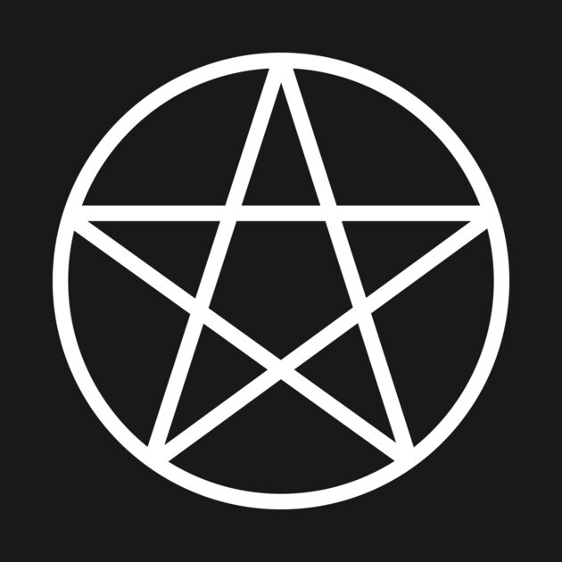 Pagan Wiccan Cheeky Witch® White and Purple Pentacle by Cheeky Witch