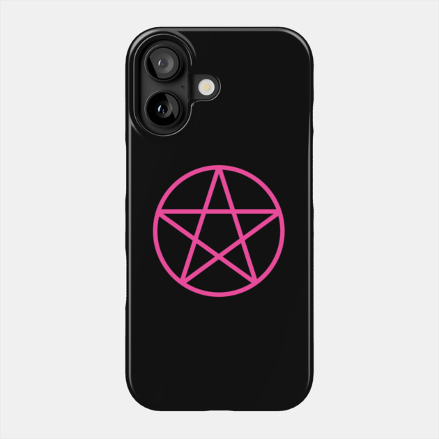 Pagan Wiccan Cheeky Witch® Pink Pentacle Phone Case by Cheeky Witch