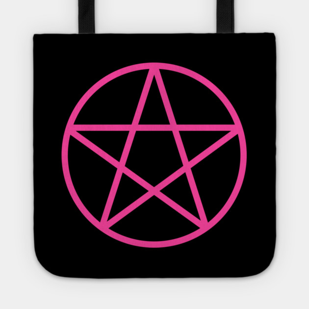 Pagan Wiccan Cheeky Witch® Pink Pentacle Tote by Cheeky Witch