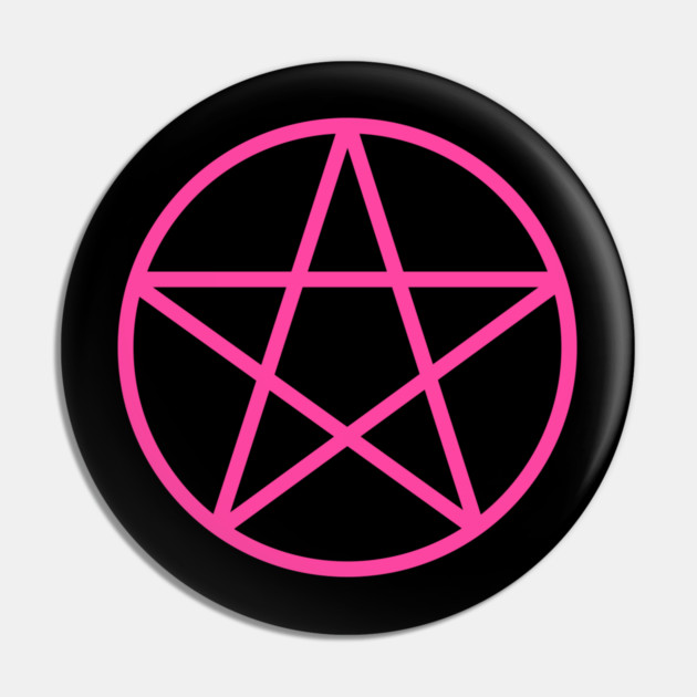 Pagan Wiccan Cheeky Witch® Pink Pentacle Pin by Cheeky Witch