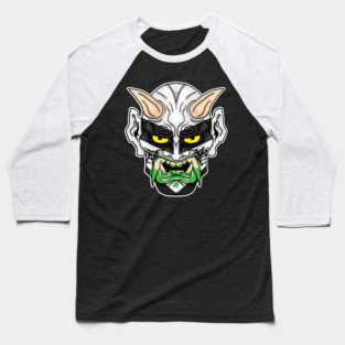 The Great Muta - White Oni Baseball T-Shirt