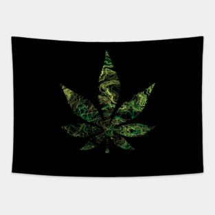 weed lines Tapestry