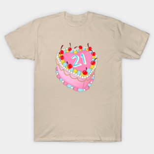 21st Birthday cake T-Shirt
