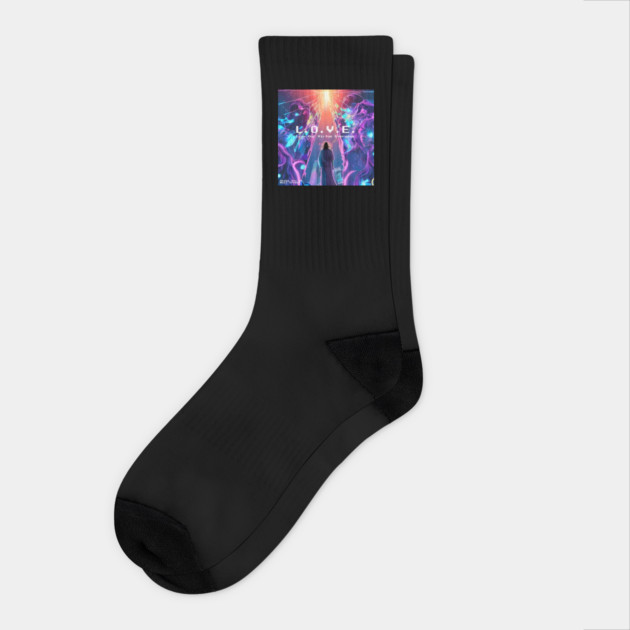 L.O.V.E. / Live Our Virtue Everyday Socks by animegirlnft