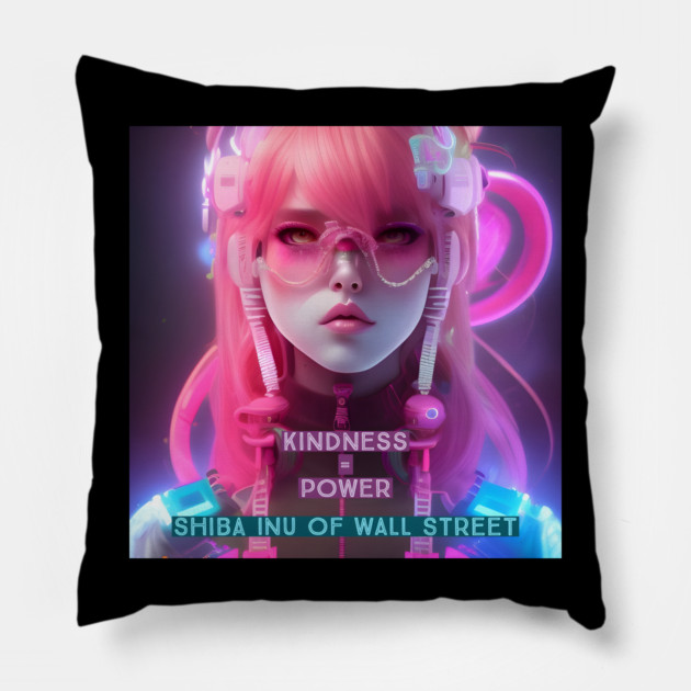 Kindness is Power Pillow by animegirlnft