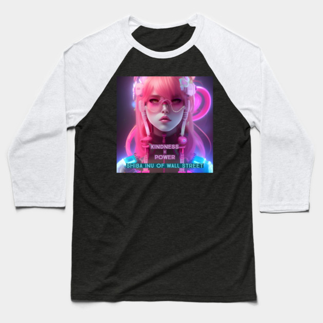 Kindness is Power Baseball T-Shirt by animegirlnft