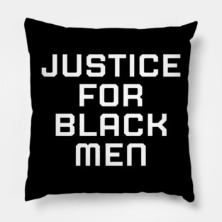 Justice for black men, black history, black lives matter Pillow