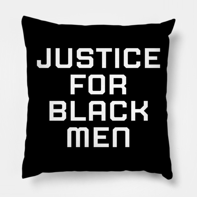Justice for black men, black history, black lives matter Pillow by UrbanLifeApparel