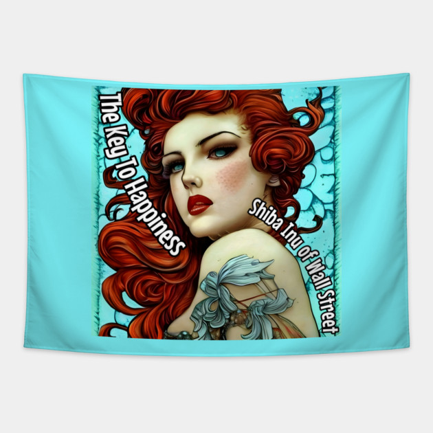 Tattoo is the key to happiness Tapestry by animegirlnft