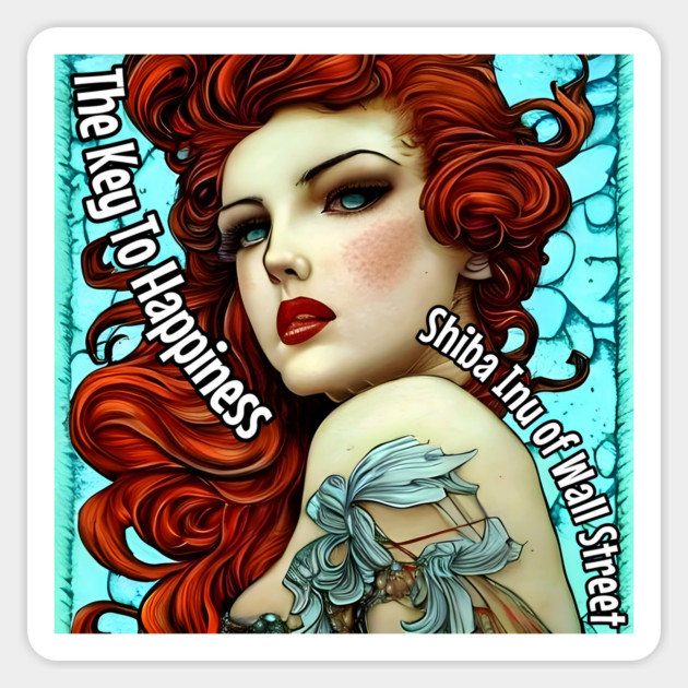 Tattoo is the key to happiness Magnet by animegirlnft