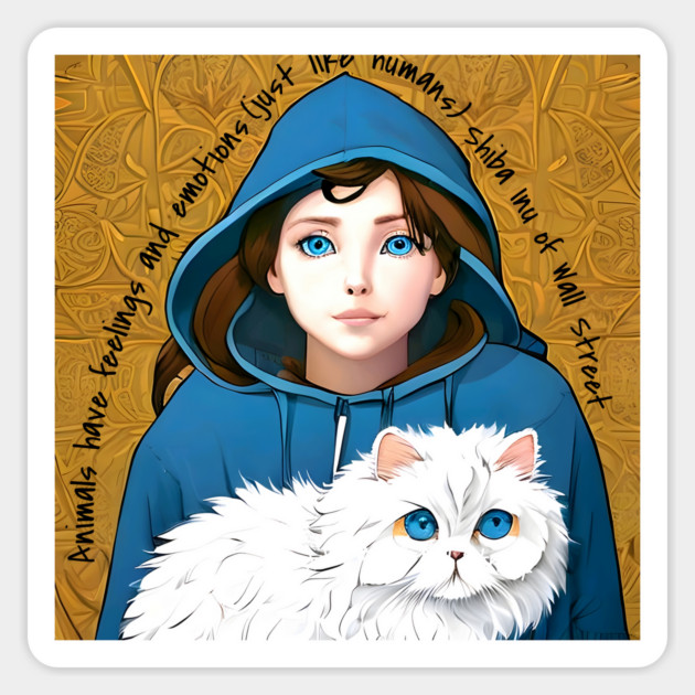 Animals have feelings and emotions (just like humans) Sticker by animegirlnft