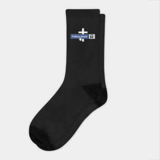 Christian Follow Jesus Funny Faith Friend in Jesus Christ Socks