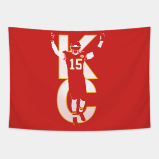 Patrick Mahomes KC Chiefs Design Tapestry